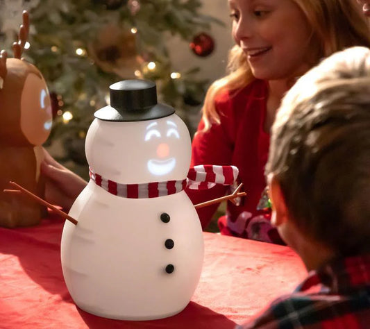 ☃️🎄Animated Singing Snowman with Music & Jokes🎁❄️